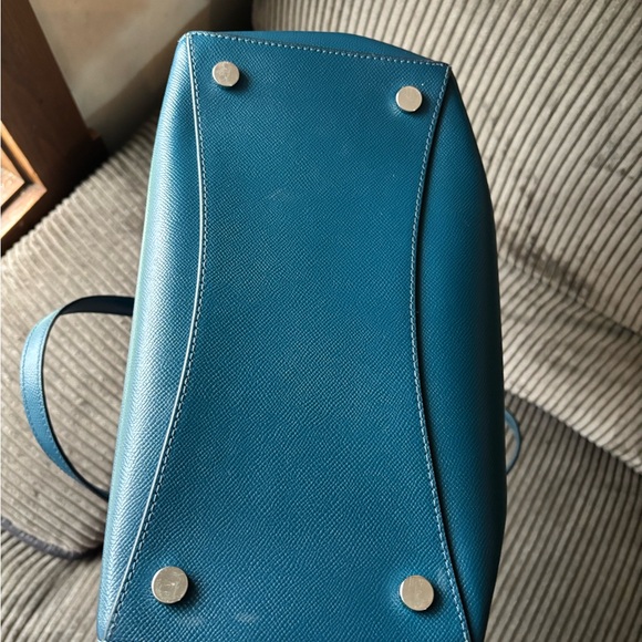 Michael Kors Teal Pebbled Leather Tote - Picture 4 of 6